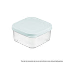 INOCHI Hokkaido Square Plastic Food Container Box 500/750/1000 ml, Mint/Orange