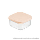 INOCHI Hokkaido Square Plastic Food Container Box 500/750/1000 ml, Mint/Orange