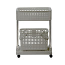 Inochi Nachi Rolling Laundry Storage Shelf White/Grey