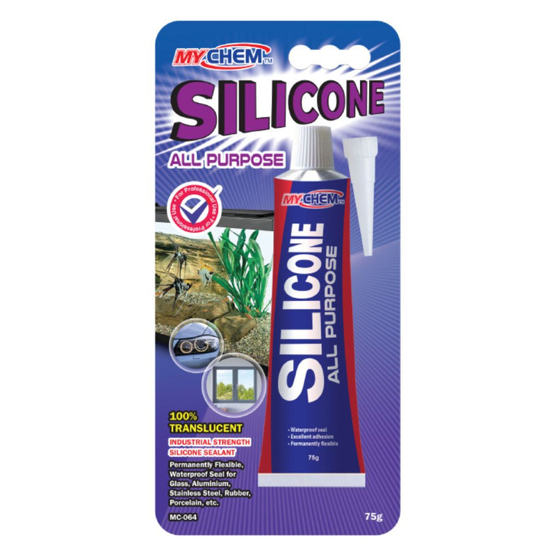 MYCHEM Silicone Sealant All Purpose Clear, 75g