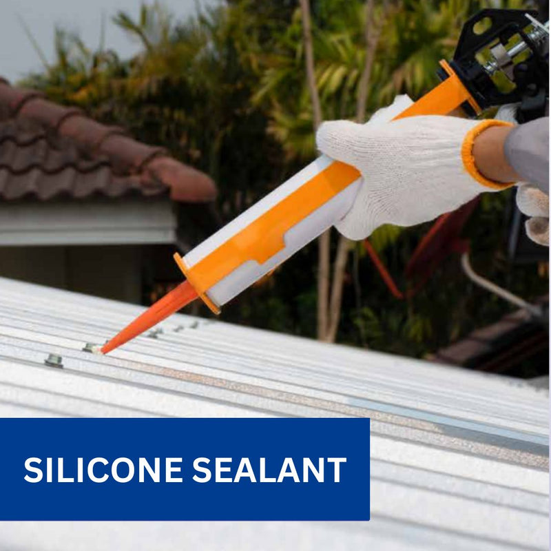 MYCHEM Silicone Sealant Multi Purpose 300g, White, Black, Clear, Grey