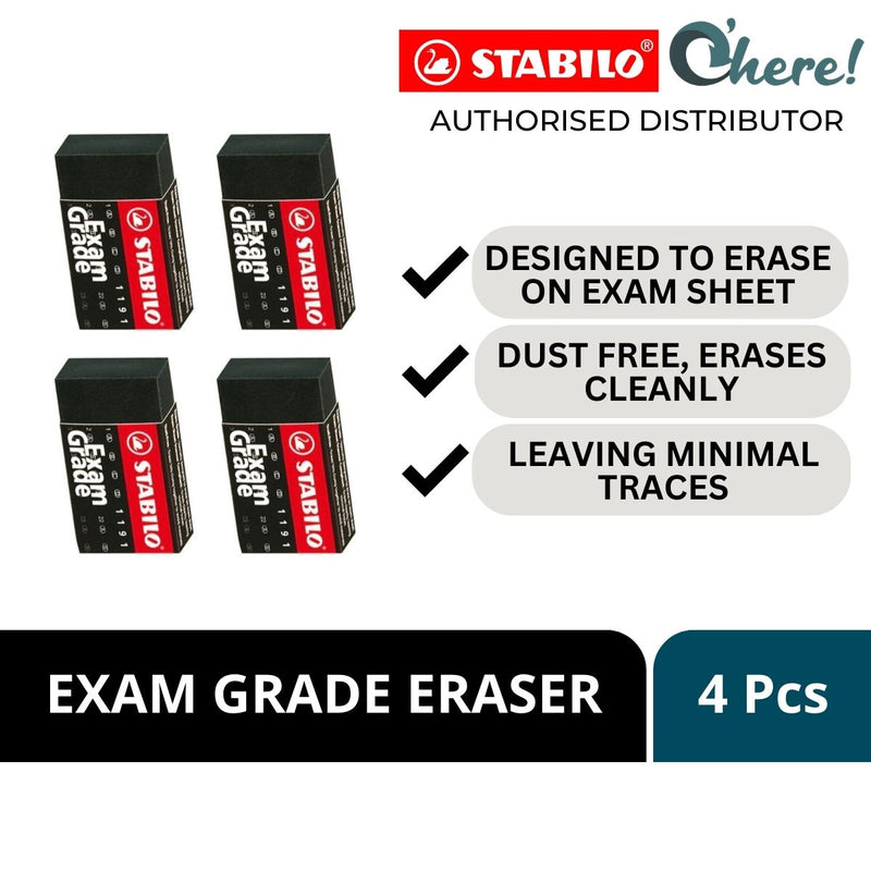 Stabilo Exam Grade Erasers Small, Pack of 4