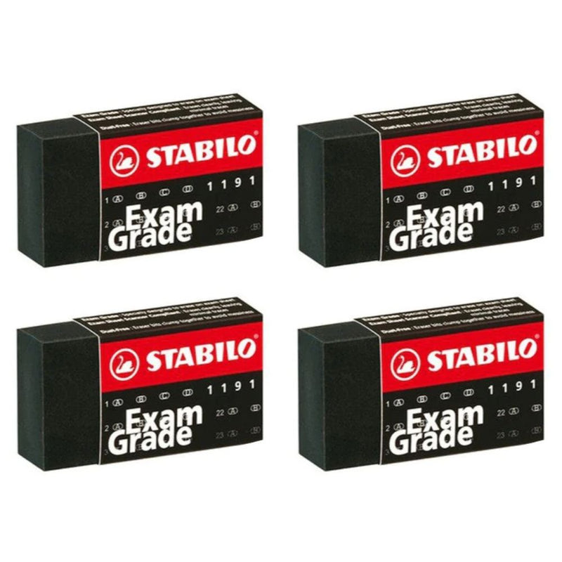 Stabilo Exam Grade Erasers Small, Pack of 4