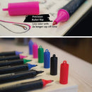 Stabilo Bullet Tip Cappi Permanent Marker Box of 10, Red/Blue/Black
