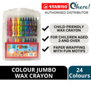 Stabilo Wax Crayons Colour 12/24 Colours