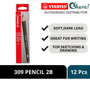 Stabilo 309 Graphite 2B Pencils, Box of 12