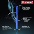 Stabilo Exam Grade Ball Pen 0.7mm Retractable Blue