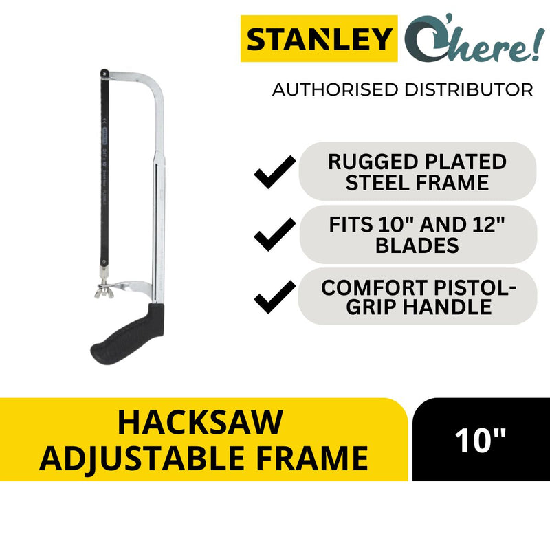 Stanley 15-565 Hacksaw Adjustable Frame 10 inches