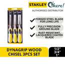 Stanley 16-285 Dynagrip Wood Chisel 3pcs Set, 1/2"-3/4"-1"