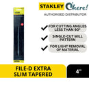 Stanley 22-091 File-D Extra Slim Tapered 4In