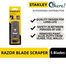 Stanley 28-500 Razor Blade Scraper With 5 Blades