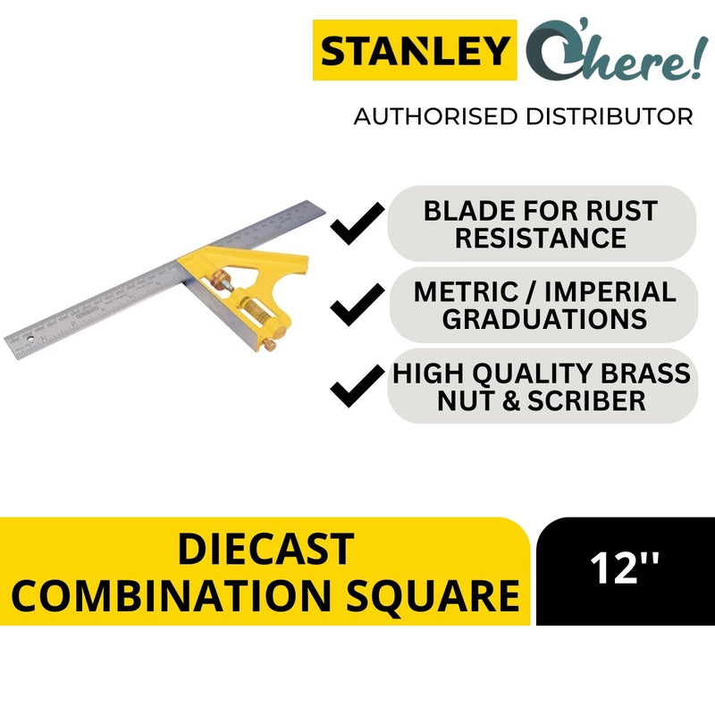 Stanley Diecast Combination Square 12 inches