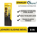 Stanley 46-825 Joiners Sliding Bevel 8in