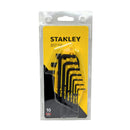 Stanley Hex Key 10 Pcs Short Arm Set 1/16"-3/8"