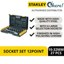 Stanley 86-477 Socket Set 12 Point 10-32mm, 27 Pcs