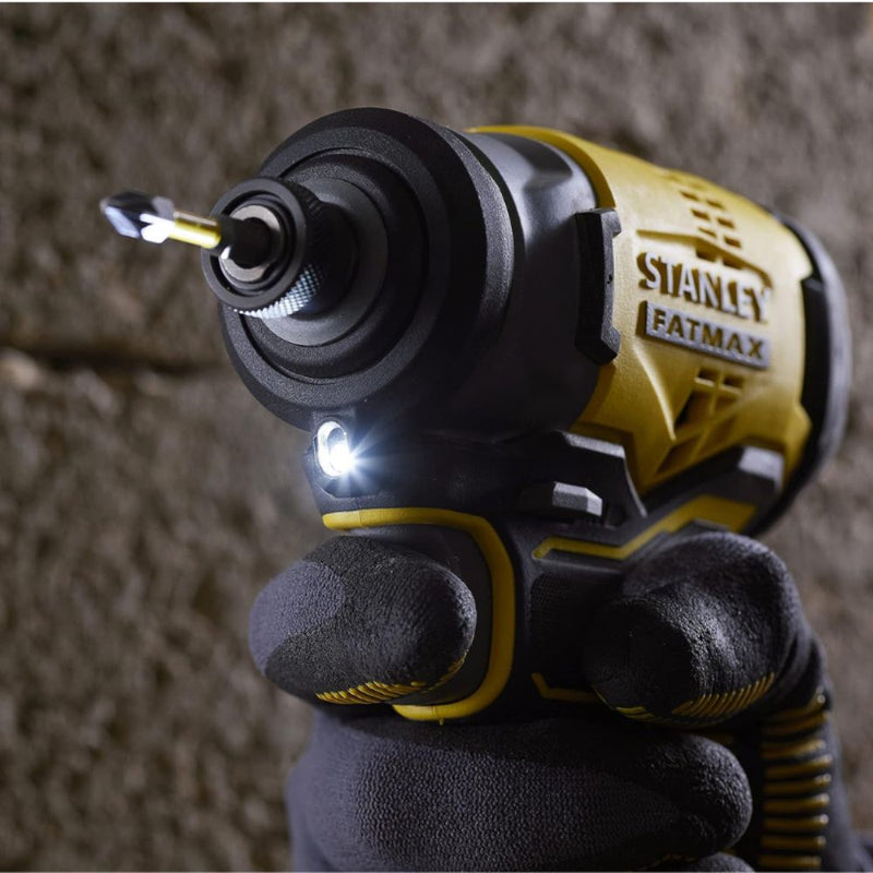 Stanley 1/4 Inch 6.35mm 20V Brushless Cordless Impact Driver SBI810D2K-B1