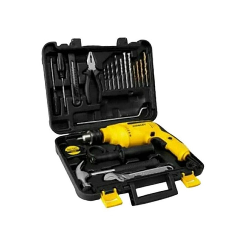 Stanley 13mm Percussion Drill 0-2900RPM 700W Value Set With Accessories (18 Pcs) SDH700KV-B1