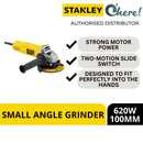Stanley 620W 100mm (4") Small Angle Grinder SG6100-XD