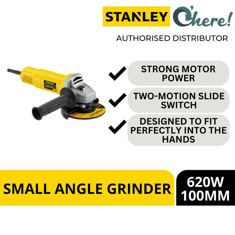Stanley 620W 100mm (4") Small Angle Grinder SG6100-XD