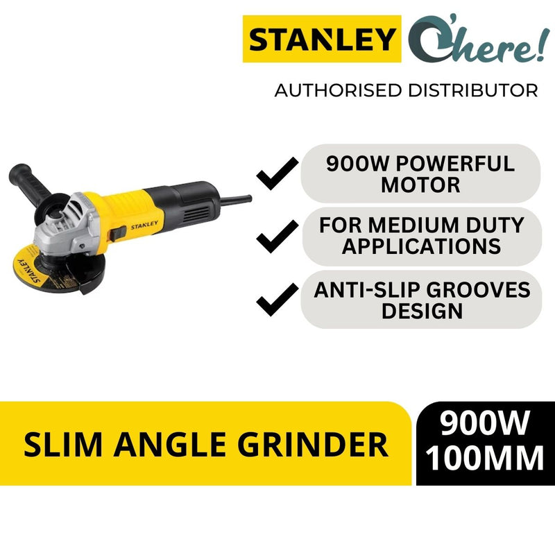 Stanley 900W Small Angle Grinder STGS9100-XD