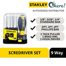 Stanley STHT62511-8 9 Way Screwdriver Set