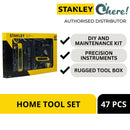 Stanley STHT74981 Small Home Tool Kit For Home & DIY Use (47-pieces)