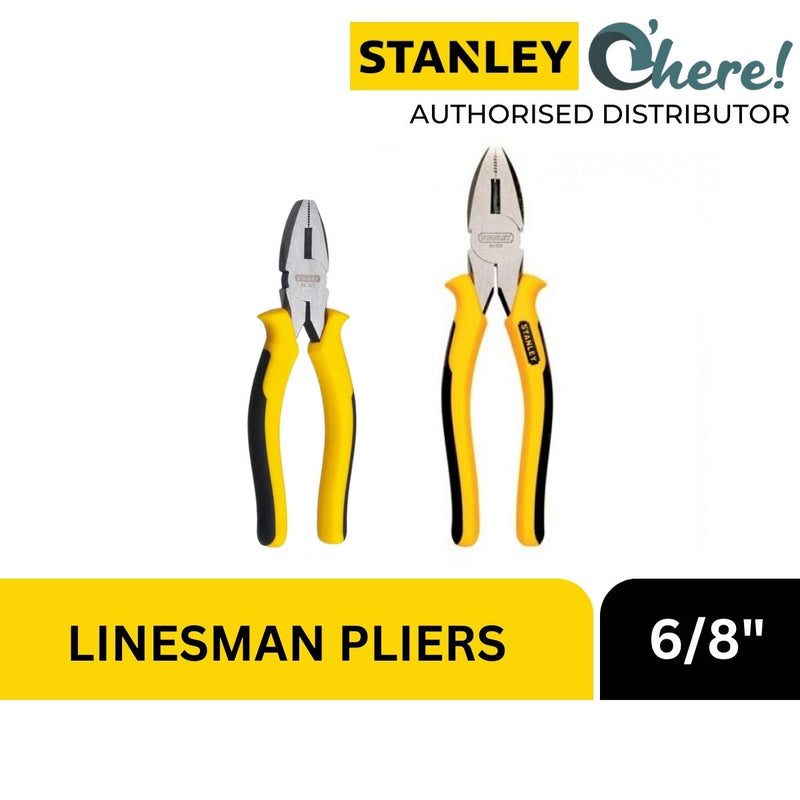 Stanley Dynagrip Linesman Pliers, 6/8 inches