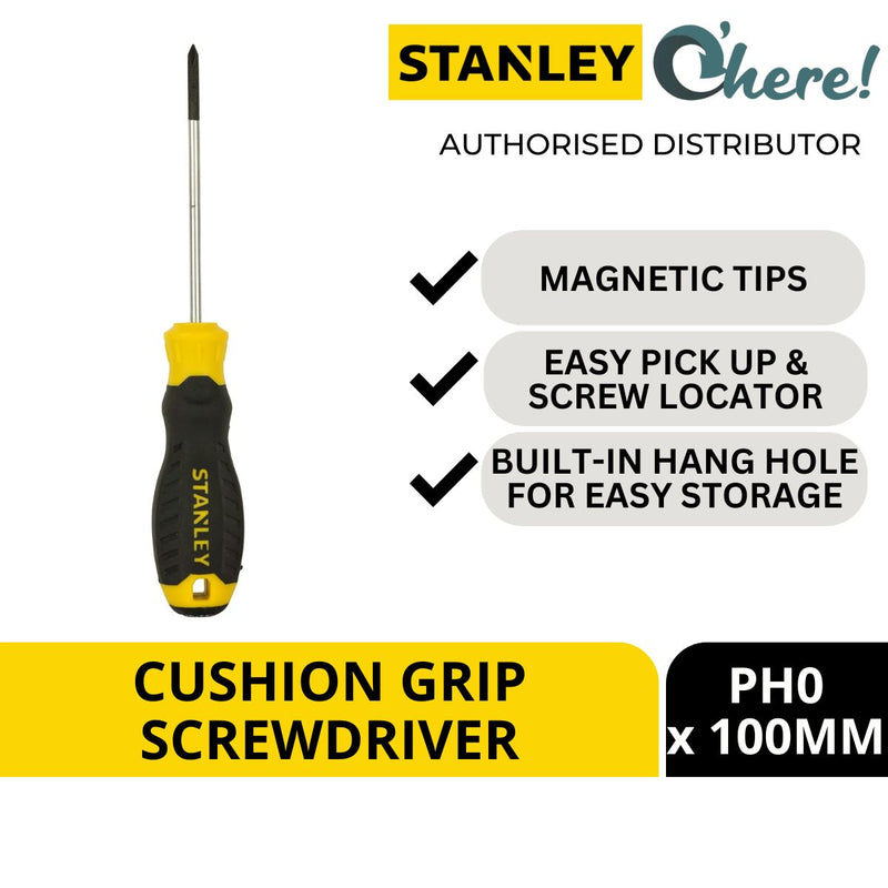 Stanley Cushion Grip Philips Screwdriver PH0 X 100MM