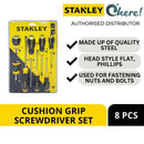 Stanley STMT66673 Cushion Grip Screwdriver Set 8 Pcs