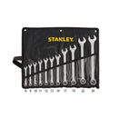 Stanley Combination Wrench Pouch Set Metric Black 11 Pcs, 8-24mm
