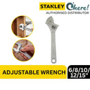 Stanley Adjustable Wrench 6"/8"/10"/12"/15" (150MM/200MM/250MM/300MM/375MM)