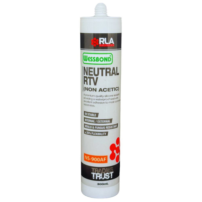Wessbond Neutral RTV Silicone Sealant Anti-fungal Clear 300 gm
