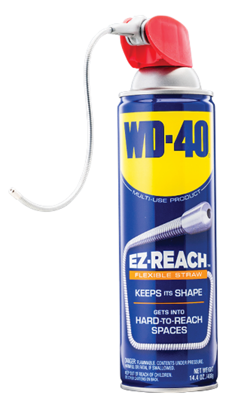 WD-40 Multi-Purpose Lubricant with EZ-Reach Flexible Straw 14.4 Oz