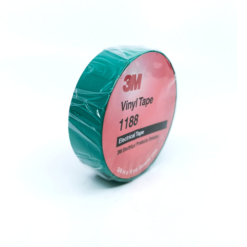 3M Vinyl Tape 19 mm X 10 Yd Green (Bundle of 10)