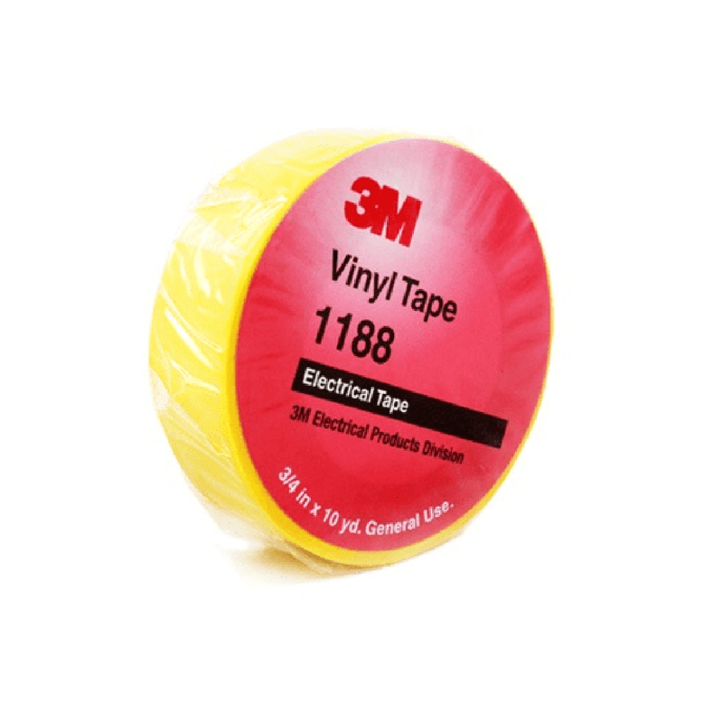 3M Vinyl Tape 19 mm X 10 Yd Yellow (Bundle of 10)