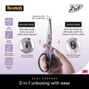 3M Scotch Stainless Steel 2 in 1 Unboxing Scissors 7" Scissors/ Boxcutter/ Parcel