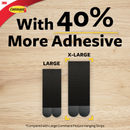 3M Command X-Large Picture Hanging Strips (4 Sets), White/ Black