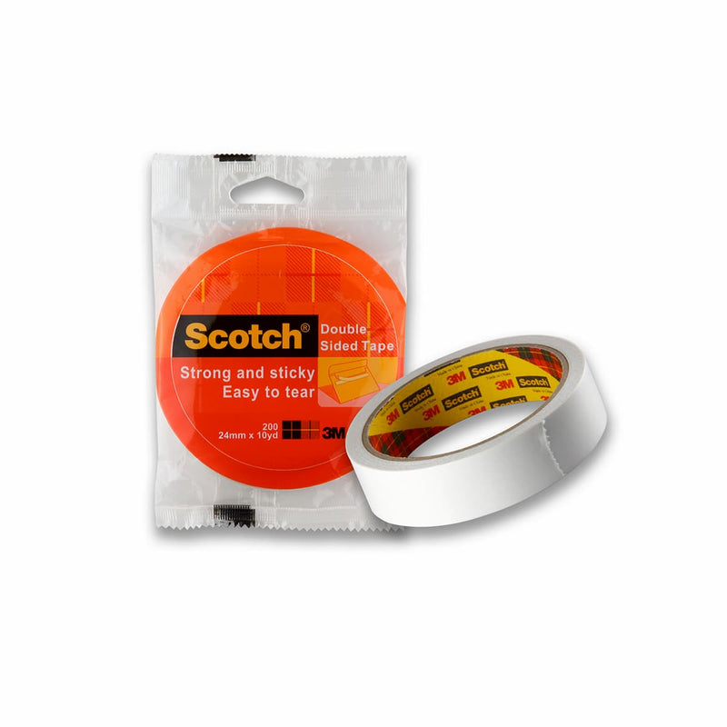 3M Scotch Double Sided Tissue Tape 24 mm X 10 Yd