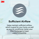 3M Filtrete Dust Pollen + Odour Aircon Filter Silver 22 X 34 cm
