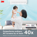 3M Filtrete Dust Pollen + Odour Aircon Filter Silver 22 X 34 cm