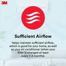 3M Filtrete Dust Pollen Allergen Aircon Filter Red 22 X34 cm