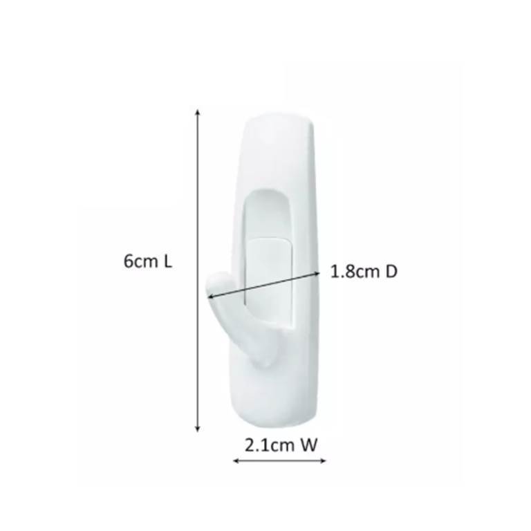 3M Command Small Hooks Value Pack 6 Hooks/12 Strips/0.45 Kg