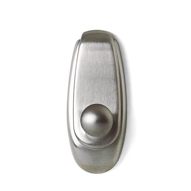 3M Command Timeless Large Brushed Nickel Hook 1 Hook/2 Strips 2.2 Kg