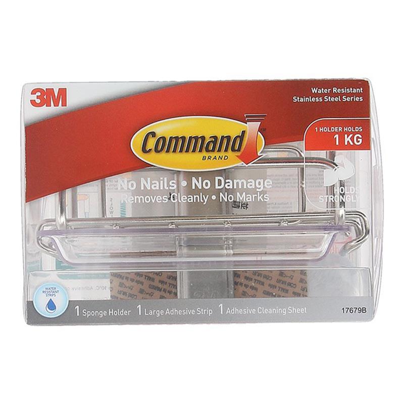 3M Command Stainless Steel Metal Scouring Pad Holder