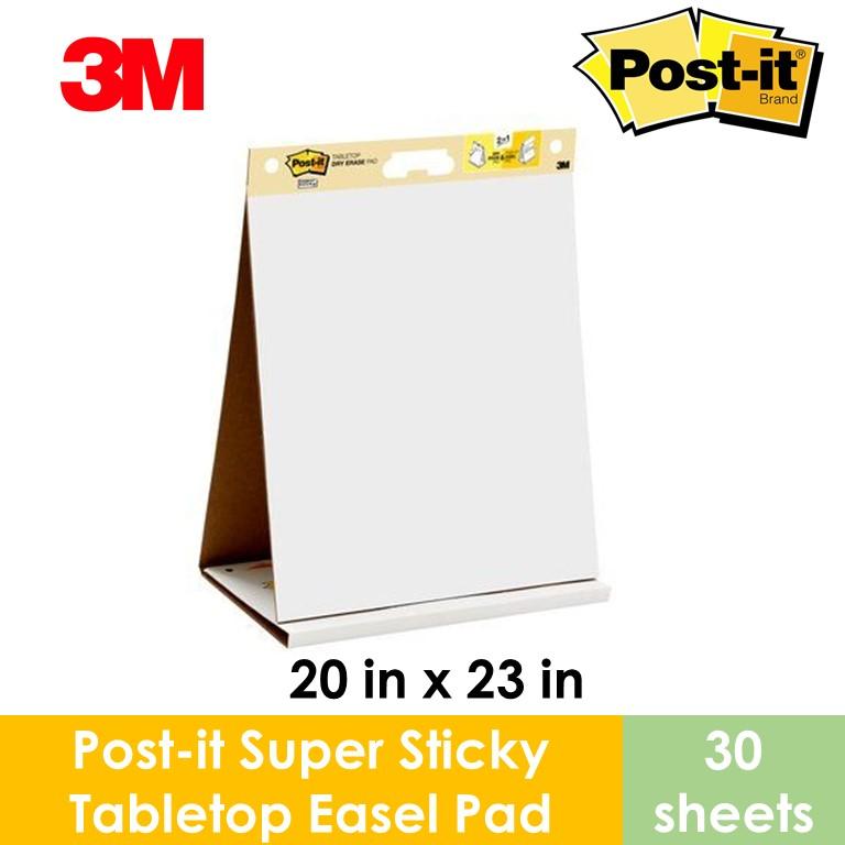 3M Post-it Easel Pad Table Top 20" X 23" 20 Sheet/Pad