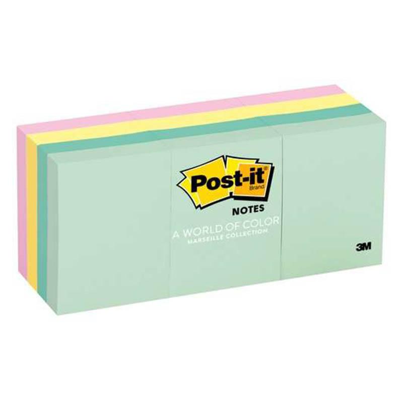 3M Post-it 1.5" X 2" Marseille Colour Notes