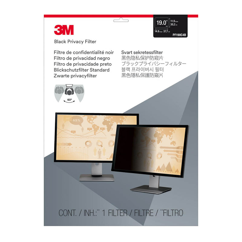 3M PF190C4B Privacy Filter (302.0 mm X 376.7 mm) 4802