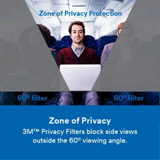 3M PF240W1B Privacy Filter Widescreen (324.5 mm X 518.9 mm) 7281