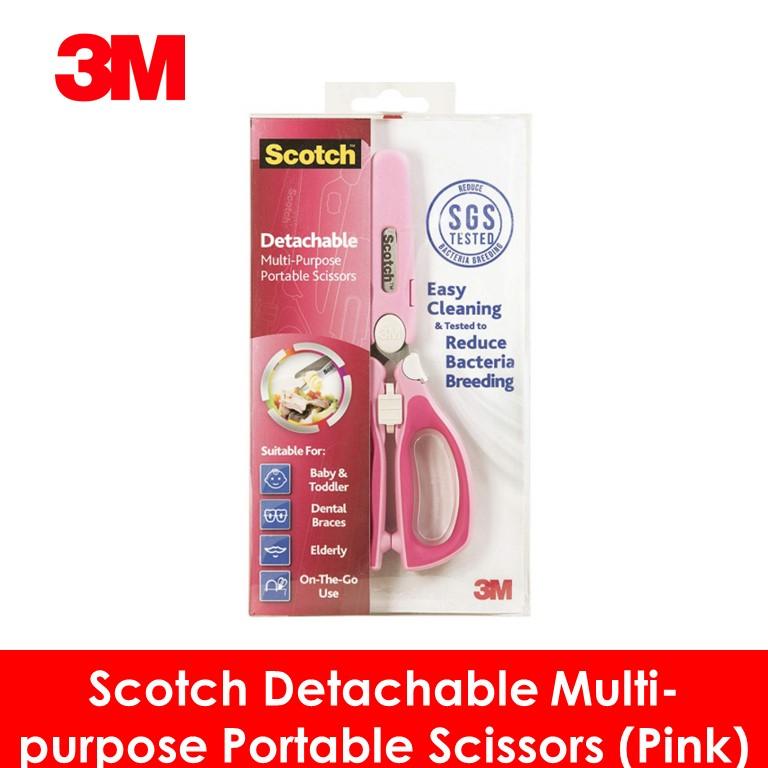 3M Scotch Portable Detachable Scissors Pink