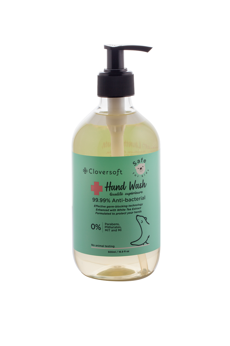 Cloversoft Plant-Based 99.99% Antibacterial Hand Wash 500ml